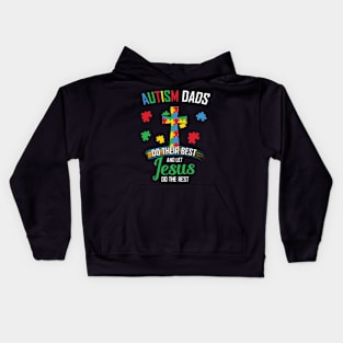 Dad Jesus Autism Awareness Gift for Birthday, Mother's Day, Thanksgiving, Christmas Kids Hoodie